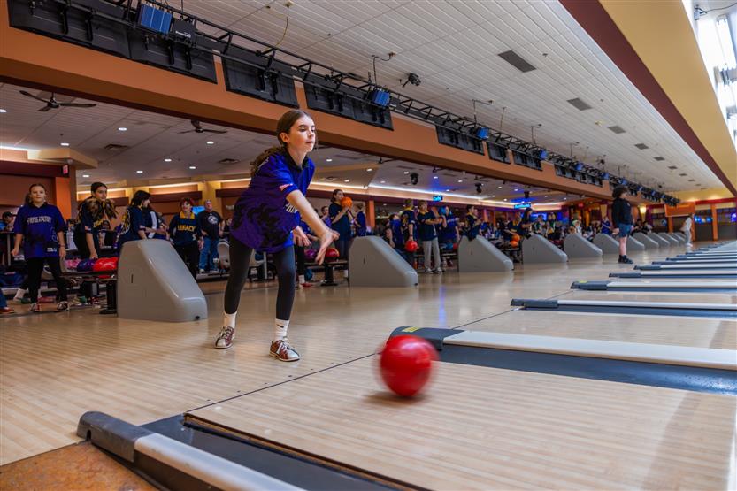 Students bowl